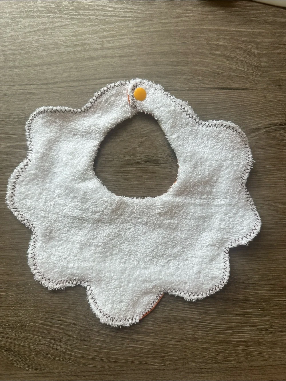 Snoopy Orange Thanksgiving Flower Baby Bib - Kids Accessories